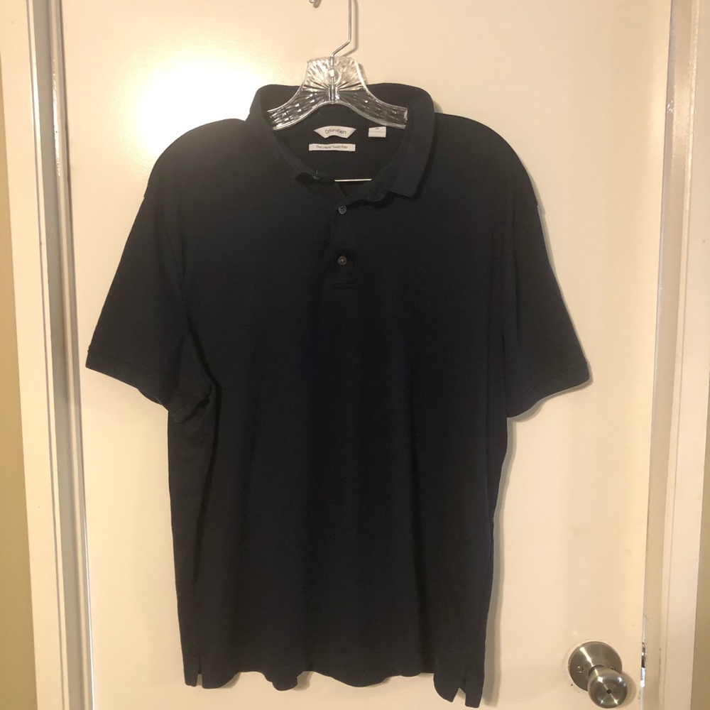 Calvin Klein Navy blue polo top
